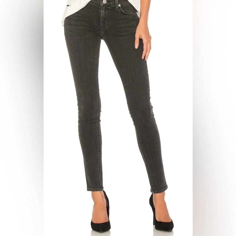 Hudson Krista Super Skinny Faded Black Stretch Jeans Size 27/4